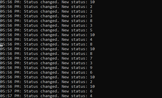 Random Discord Status Changer