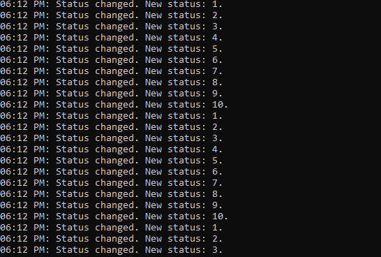 Rotating Discord Status Changer